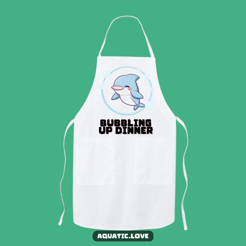Funny Giggling Dolphin Apron: Playful Chef, Unique Funny Gift