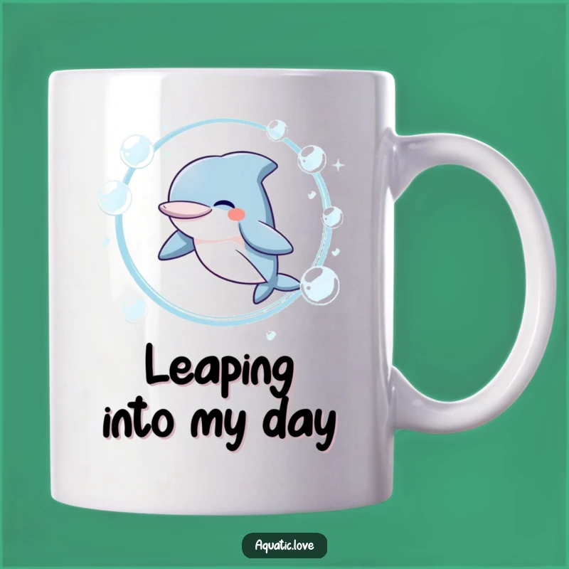 Funny Giggling Dolphin Mug: Joyful Leaper, Perfect Funny Gift