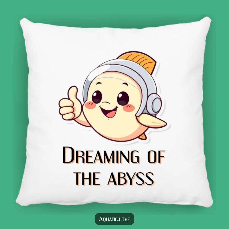 Funny Diving Fish Pillow - Soft Character Cushion, Comfy Funny Gift for Nautical Decor Lovers