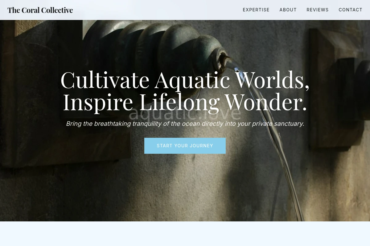 Saltwater Water Feature