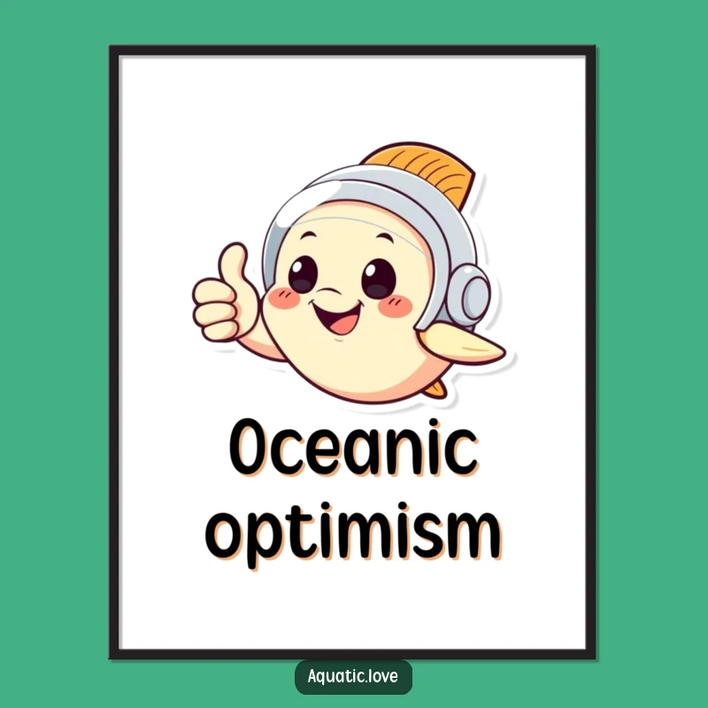 Funny Thumbs Up Fish Digital Print - Instant Download Art, Hilarious Funny Gift for Instant Cheer