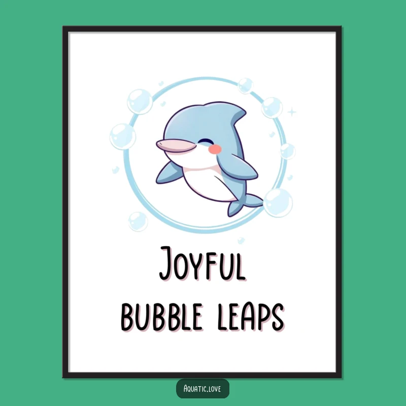 Funny Giggling Dolphin Digital Art: Joyful Character, Instant Funny Gift