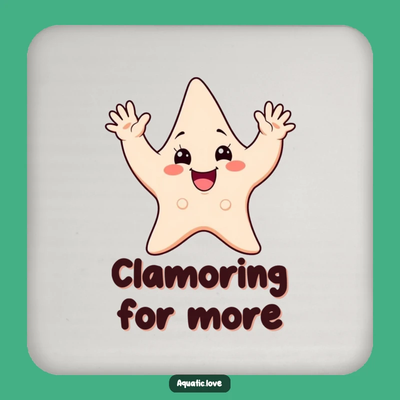 Funny Starfish Wave Coaster - Tabletop Fun, Quirky Funny Gift for Any Surface