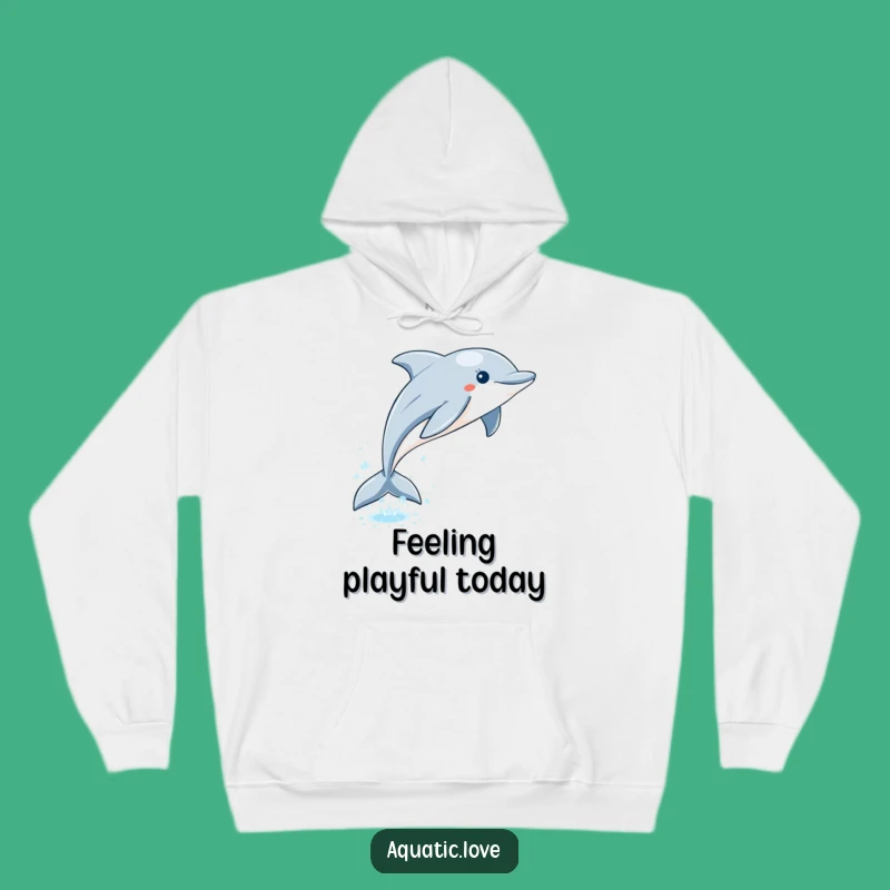 Funny Dolphin Leap Hoodie: Cozy Waves, Ocean Comfort, Ultimate Funny Gift