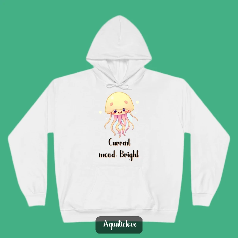 Funny Happy Jellyfish Hoodie: Cozy Glow, Ultimate Funny Gift