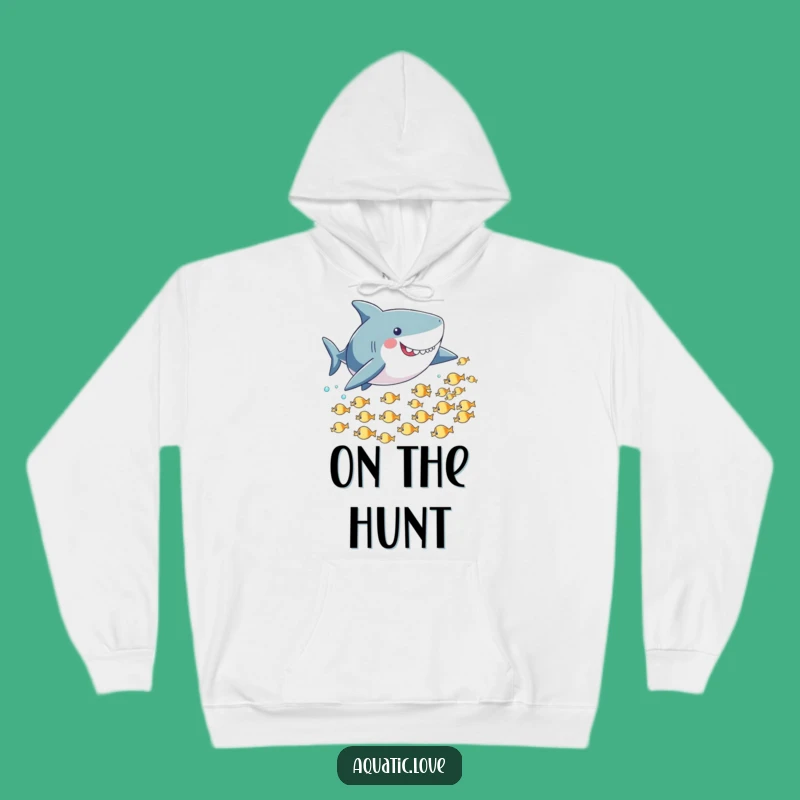 Funny Playful Shark Hoodie: Cozy Chase Fun, Ultimate Funny Gift