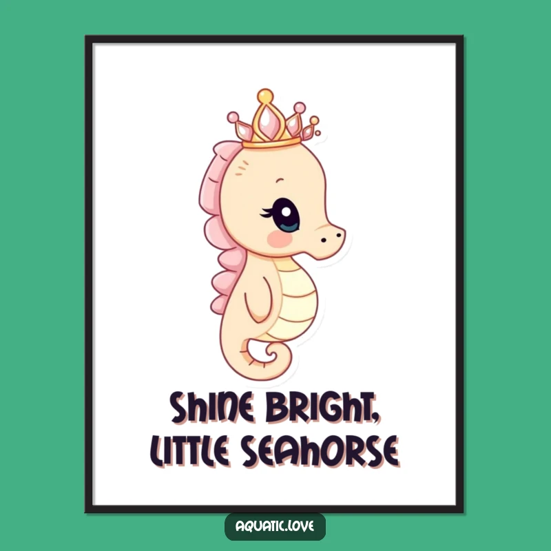 Free Printable Wall Art: Curious Seahorse Funny Downloadable Art for a Whimsical Touch