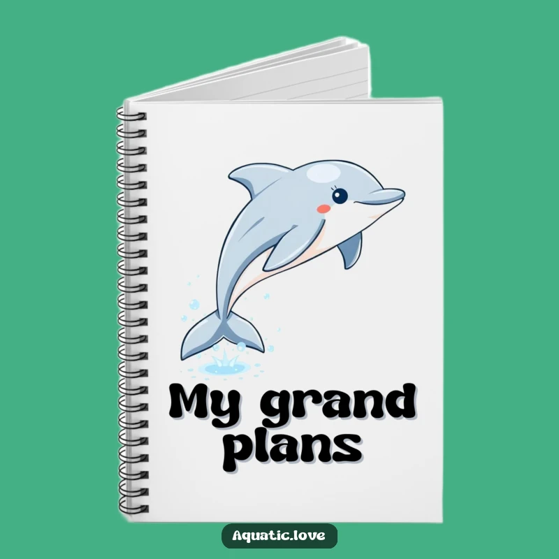 Funny Dolphin Leap Notebook: Playful Journal, Ocean Notes, Perfect Funny Gift