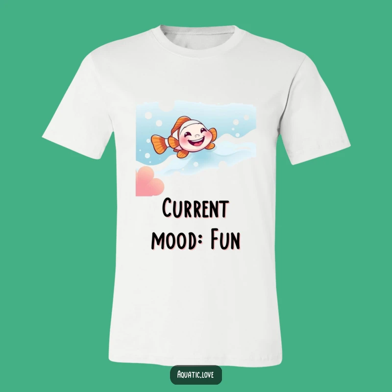 Funny Clownfish Grin T-Shirt: Bubbly Ride Fun, Awesome Funny Gift