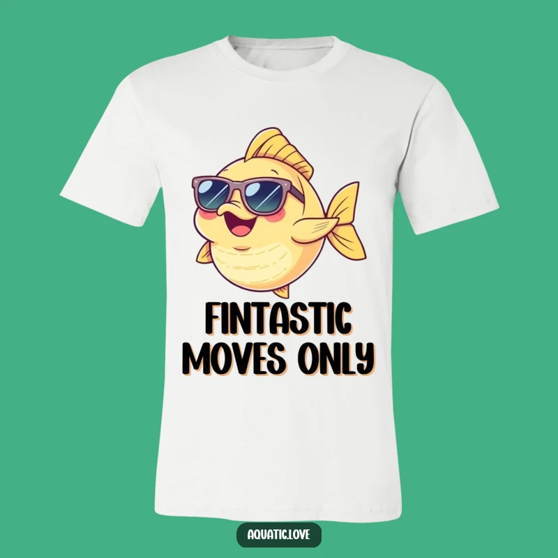 Funny Dancing Fish T-Shirt: Cheerful Character in Sunglasses, Hilarious Gift Idea