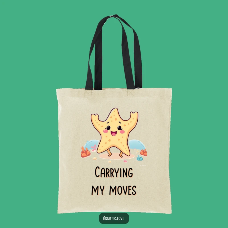 Funny Starfish Happy Dance Legs Tote Bag: Carry Your Fun, Great Funny Gift