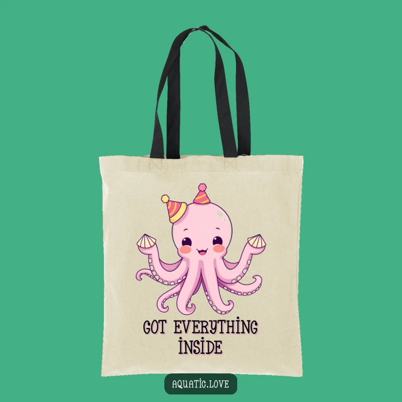 Funny Octopus Hats Tote Bag: Juggling Helper, Beach Ready, Practical Funny Gift